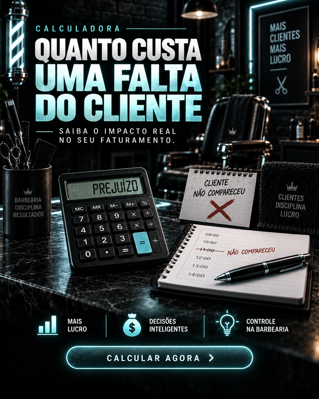 Calcule Quanto Custa Ausência do Cliente
