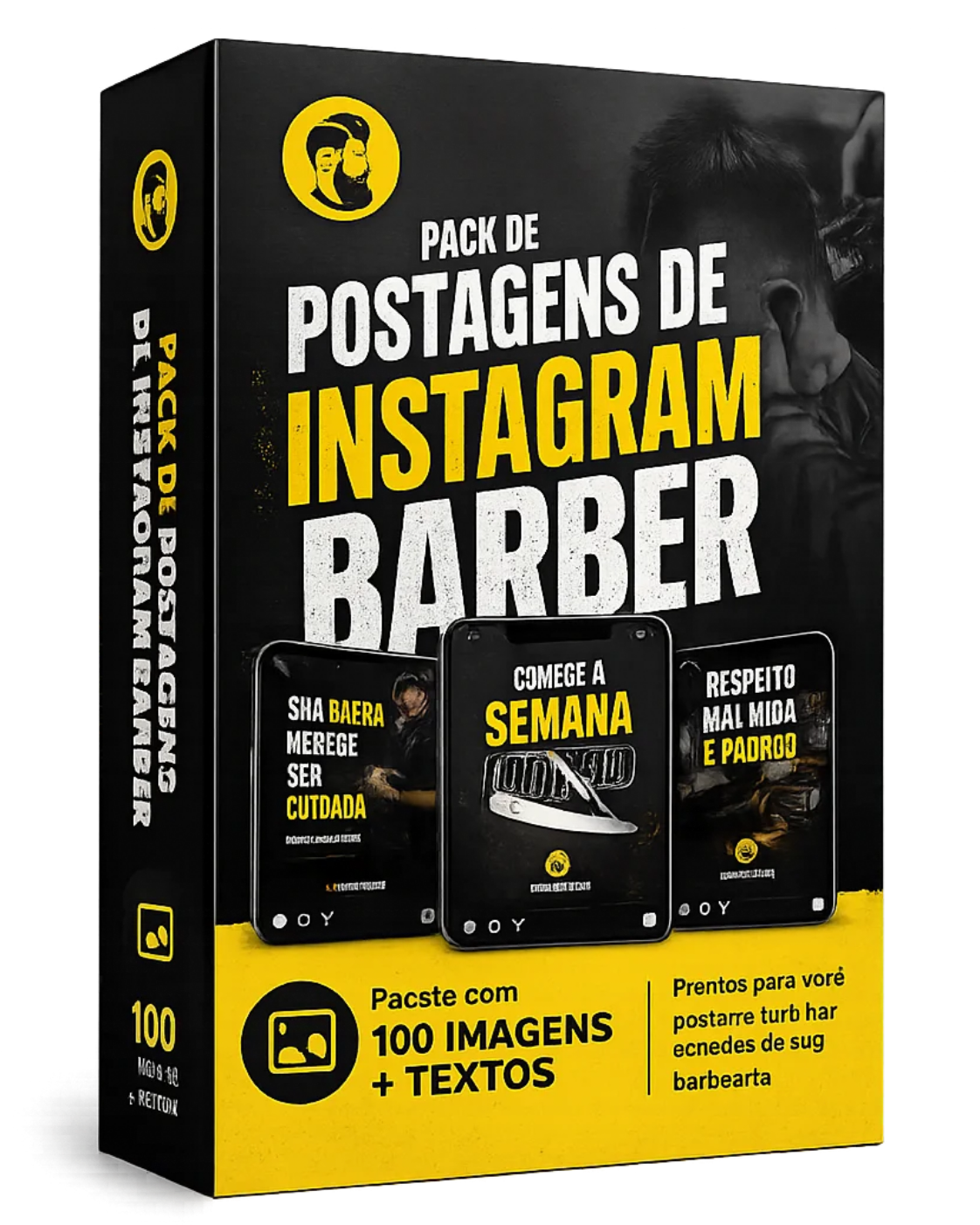 Pack de Postagens de Instagram Barber